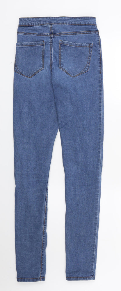 Primark Womens Blue  Denim Skinny Jeans Size 8 L27 in