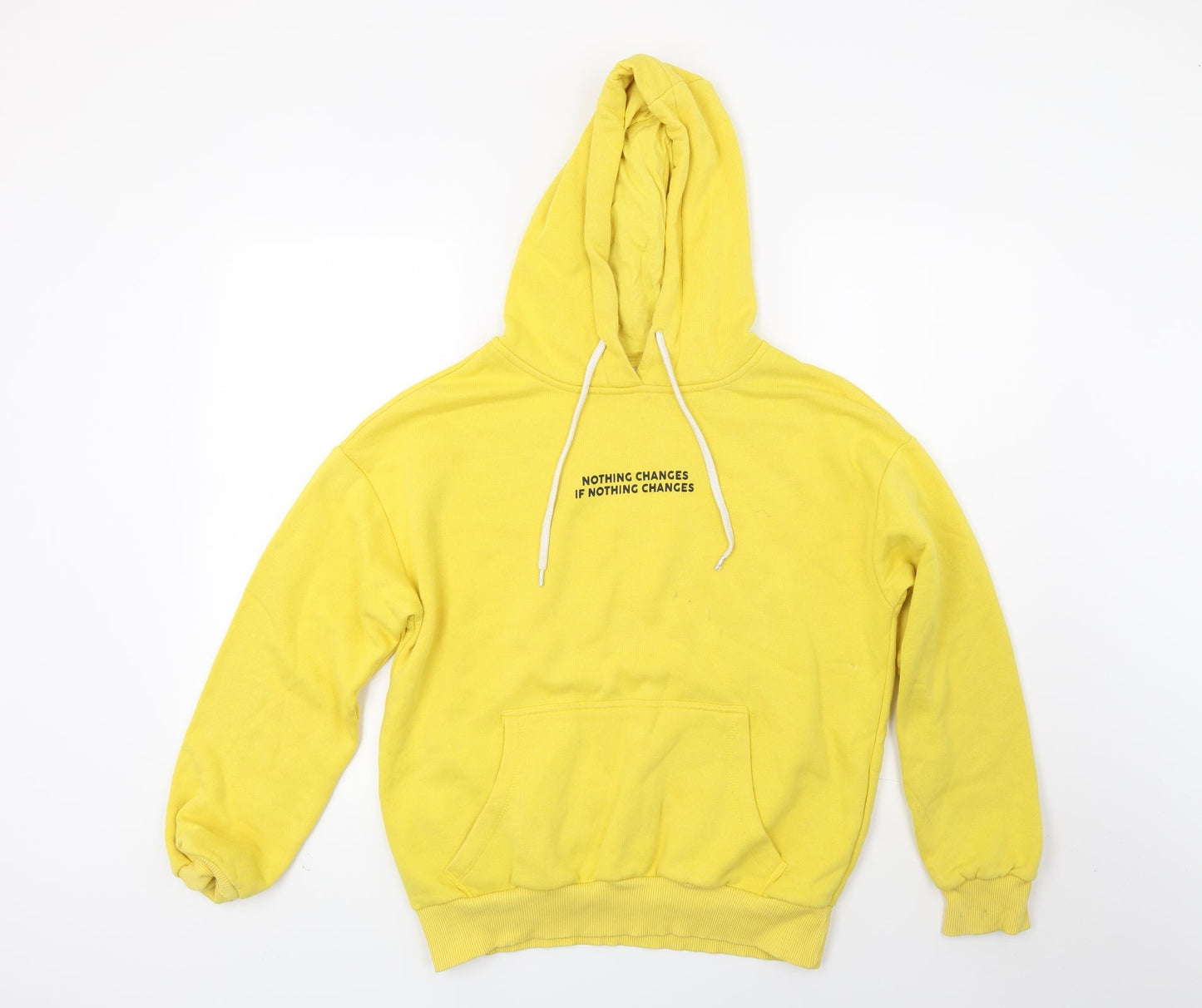 Cropp Womens Yellow   Pullover Hoodie Size S