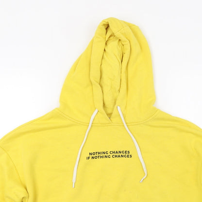 Cropp Womens Yellow   Pullover Hoodie Size S
