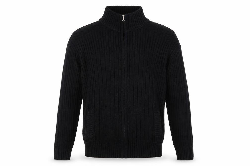 Mens UK Size M Ceader wood state Black Full Zip Jumper