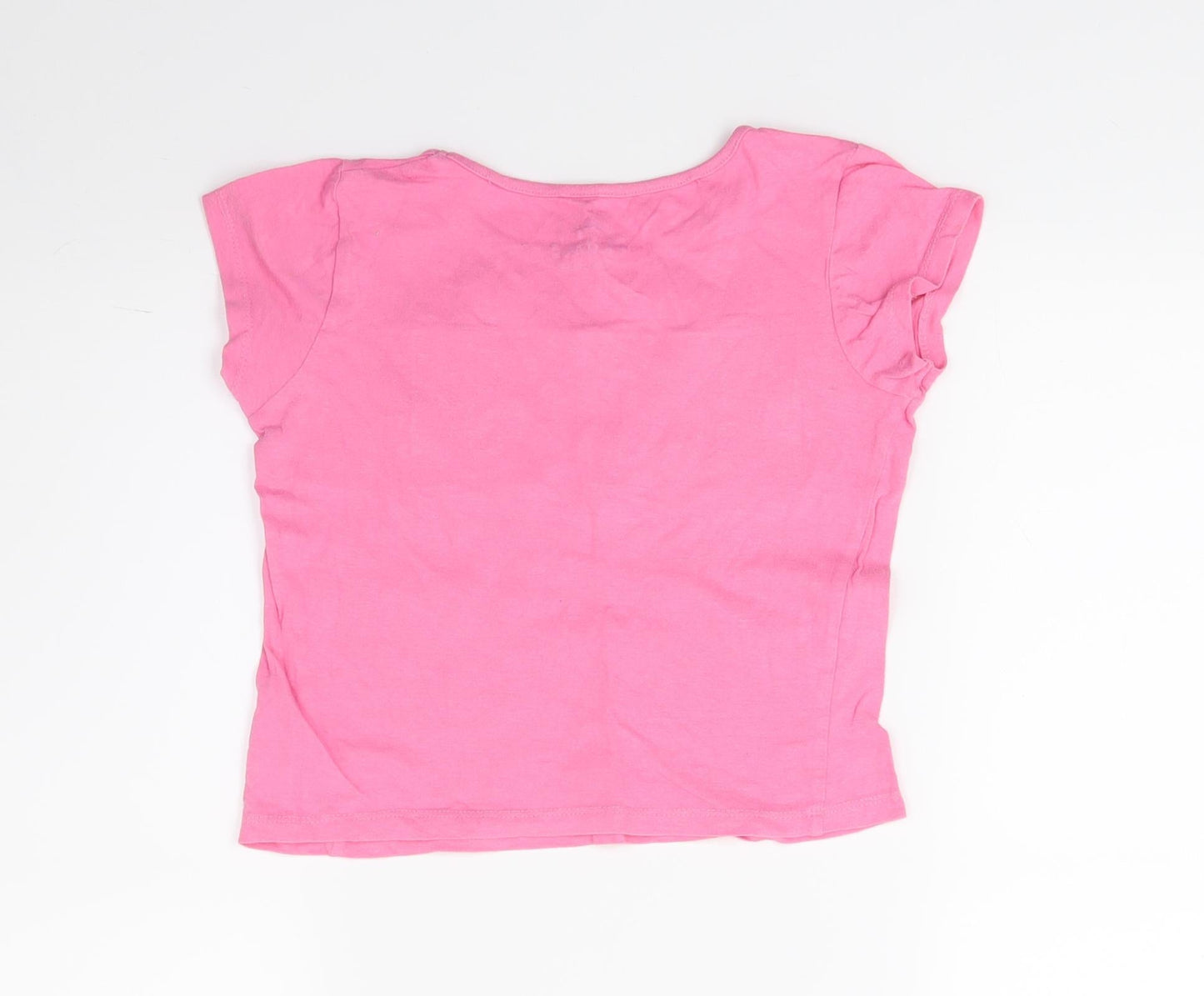 Pep&co Girls Pink   Basic T-Shirt Size 5-6 Years  - Hugs