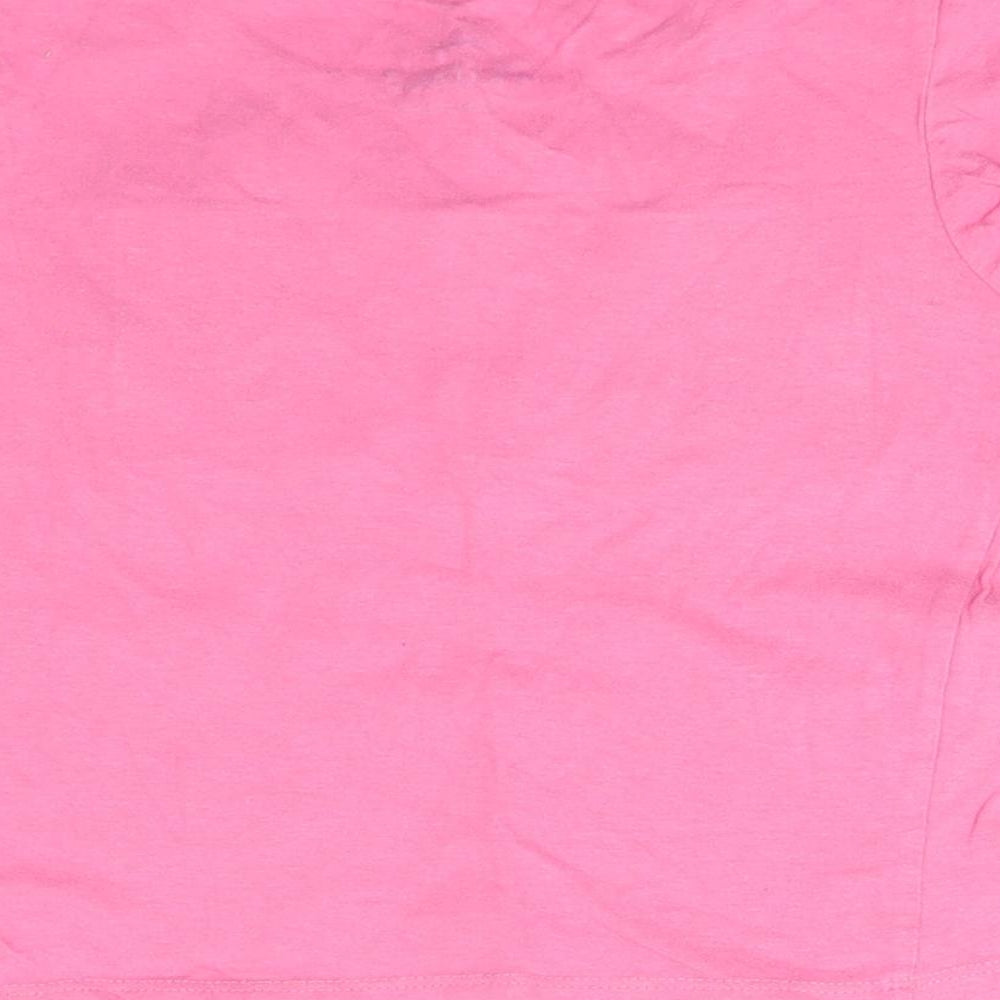 Pep&co Girls Pink   Basic T-Shirt Size 5-6 Years  - Hugs