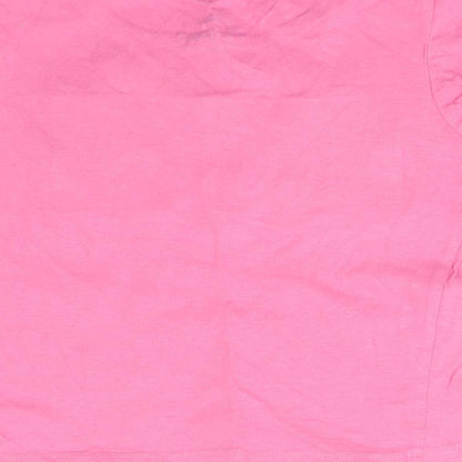 Pep&co Girls Pink   Basic T-Shirt Size 5-6 Years  - Hugs