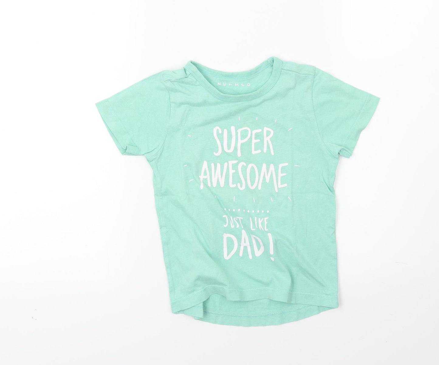 Nutmeg Girls Green   Basic T-Shirt Size 2 Years