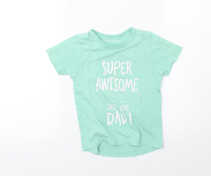 Nutmeg Girls Green   Basic T-Shirt Size 2 Years