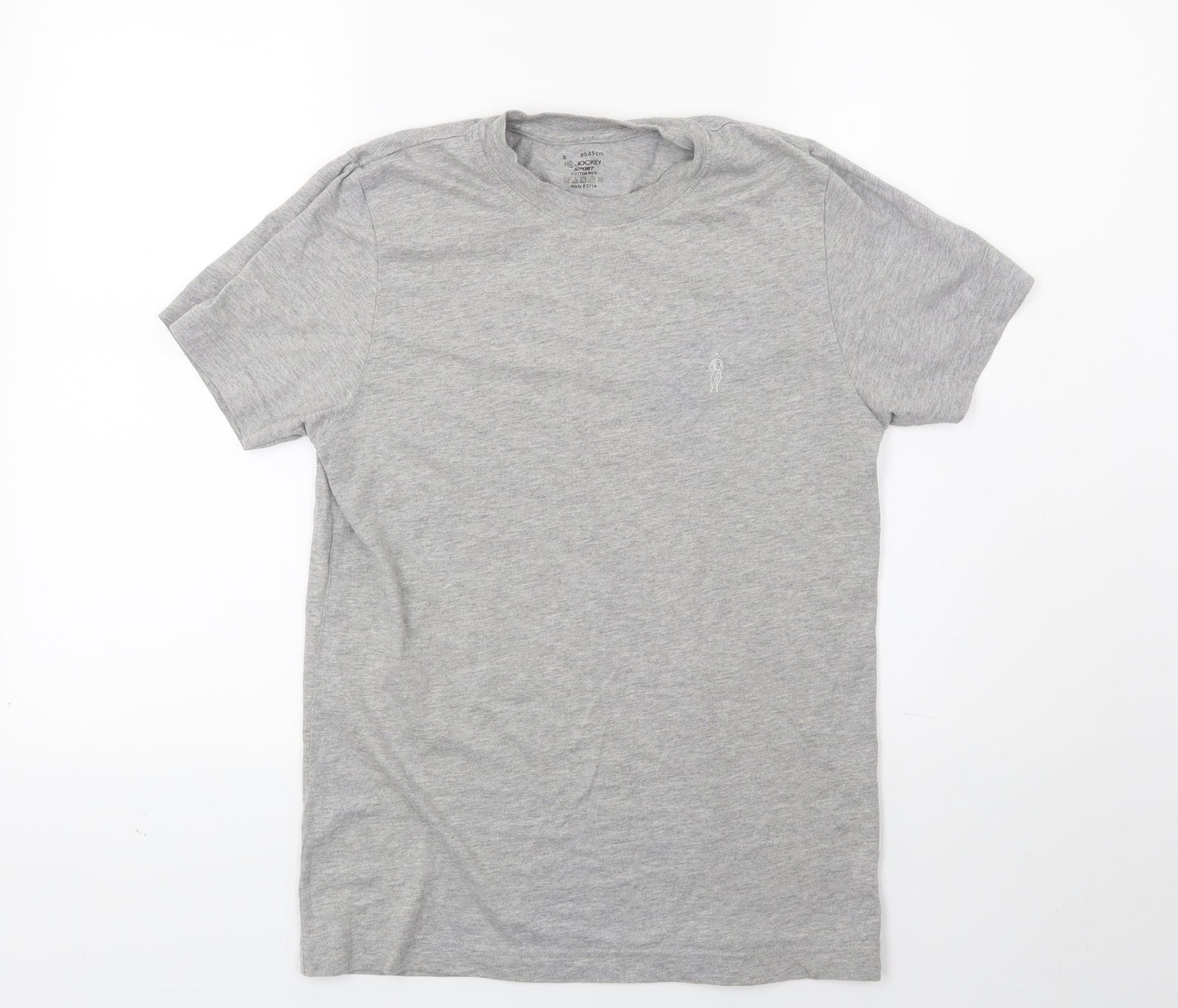 Jockey Sport Mens Grey    T-Shirt Size S