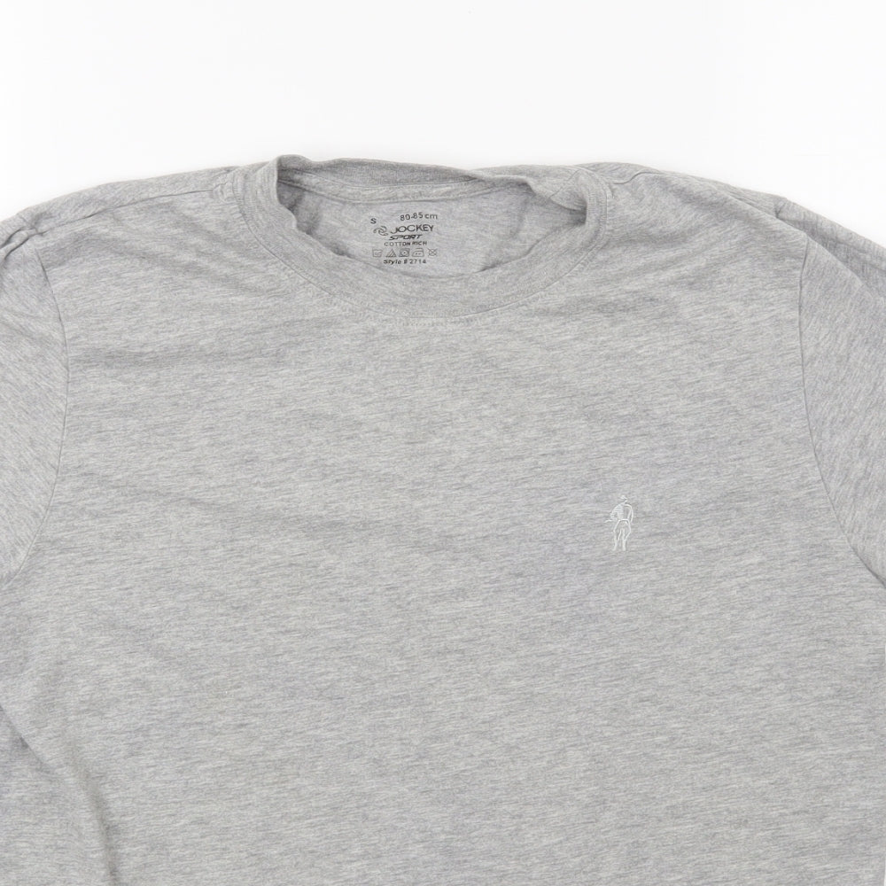 Jockey Sport Mens Grey    T-Shirt Size S
