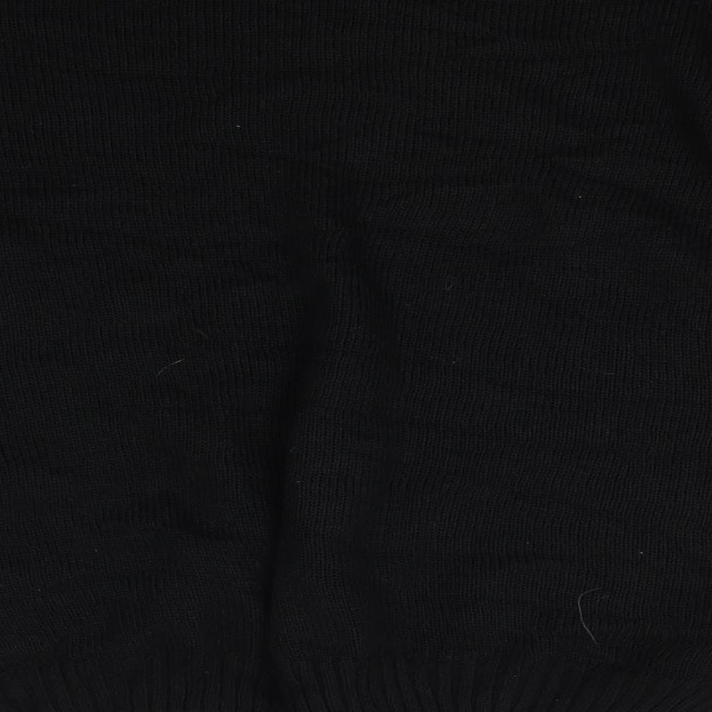 Moda Womens Black  Knit Pullover Jumper Size M  - Christmas Jumper