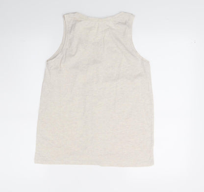 Womens UK Size 10 Pep&co Beige Basic Tank