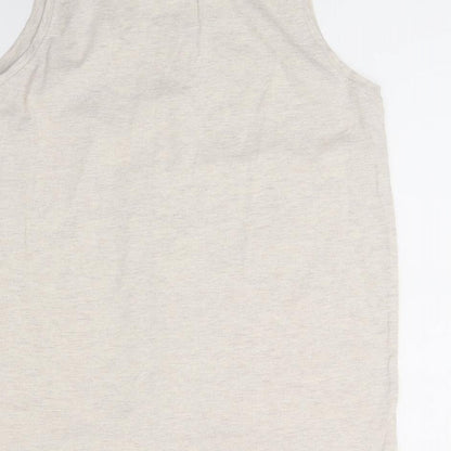 Womens UK Size 10 Pep&co Beige Basic Tank