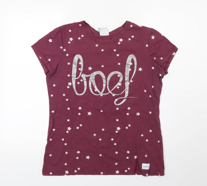 Colourful rebal Womens Red   Basic T-Shirt Size L