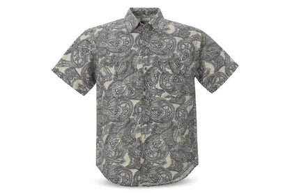Mens UK Size S Dezikey Brown  Button-Up Short Sleeve Casual Shirt