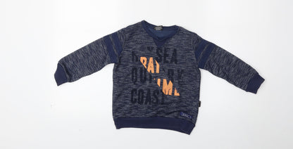 Quimby Boys Blue   Pullover Sweatshirt Size 3 Years