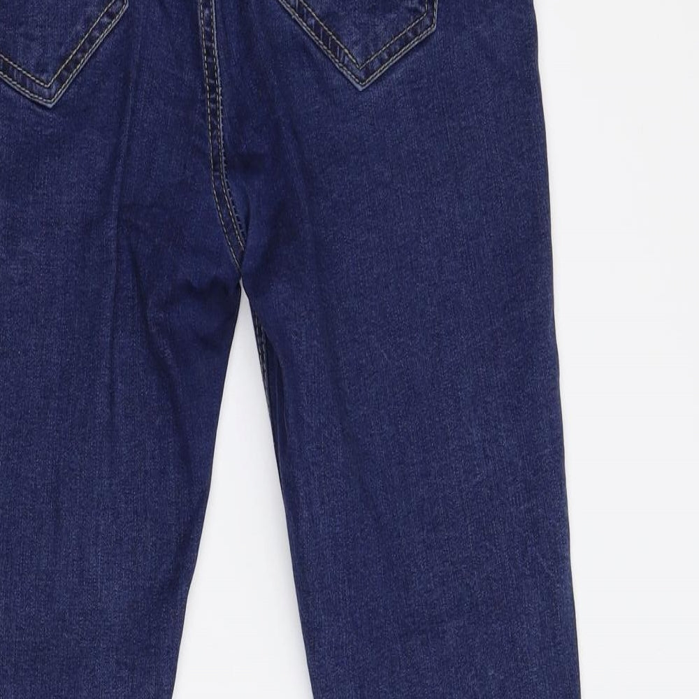 Womens UK Size 28 Preworn Slim Fit Mom Blue Jeans