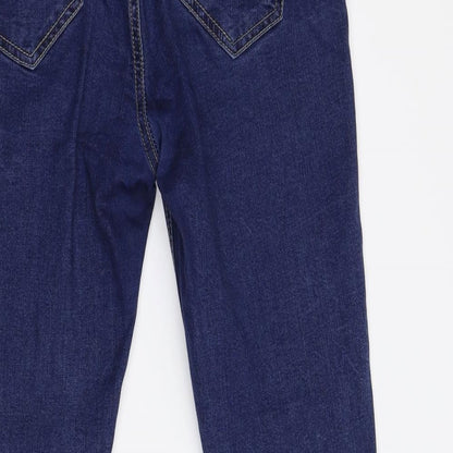 Womens UK Size 28 Preworn Slim Fit Mom Blue Jeans