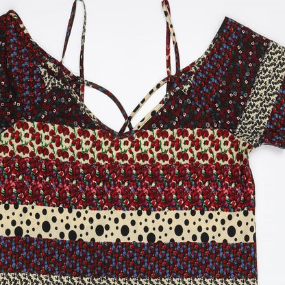Boohoo Womens Multicoloured Floral  Shift  Size 12