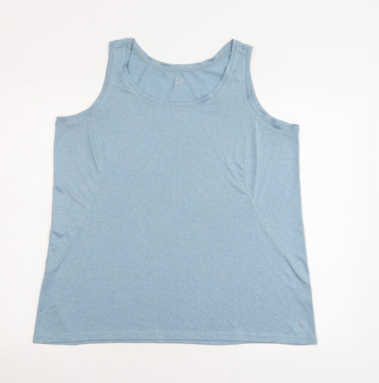 M&S Womens Blue   Basic Tank Size L