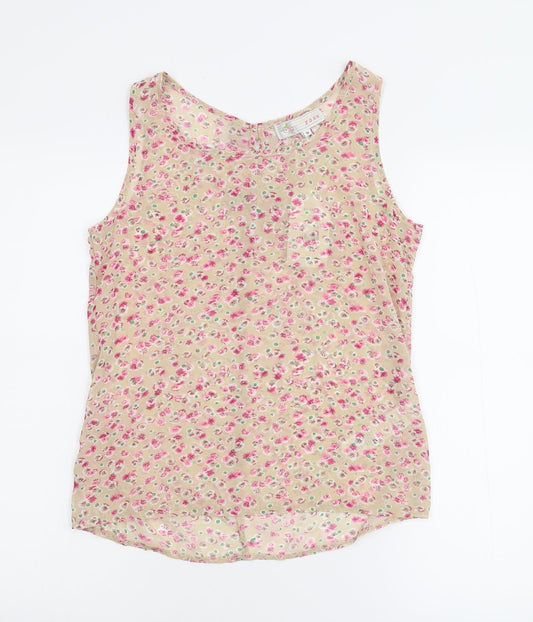Cameo Rose Womens Multicoloured Floral  Basic Tank Size 10