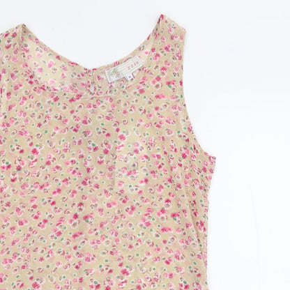Cameo Rose Womens Multicoloured Floral  Basic Tank Size 10