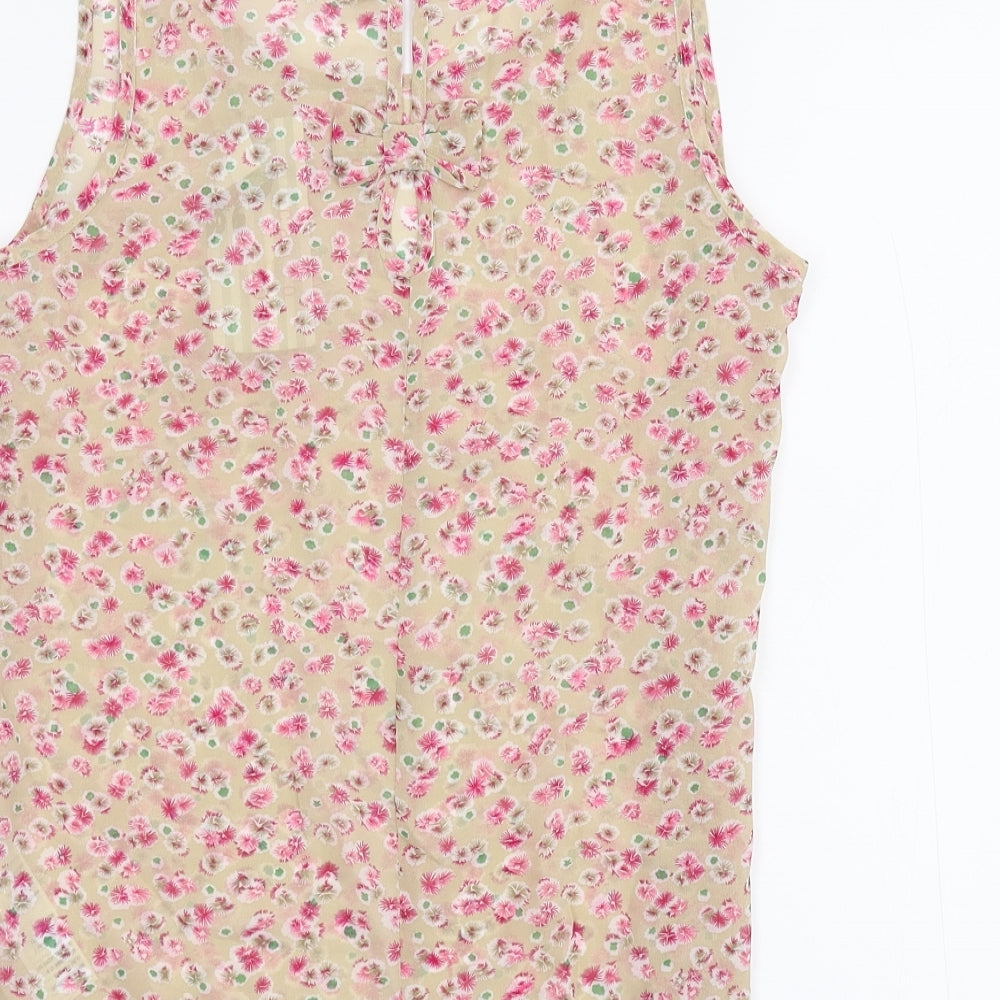 Cameo Rose Womens Multicoloured Floral  Basic Tank Size 10
