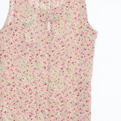 Cameo Rose Womens Multicoloured Floral  Basic Tank Size 10