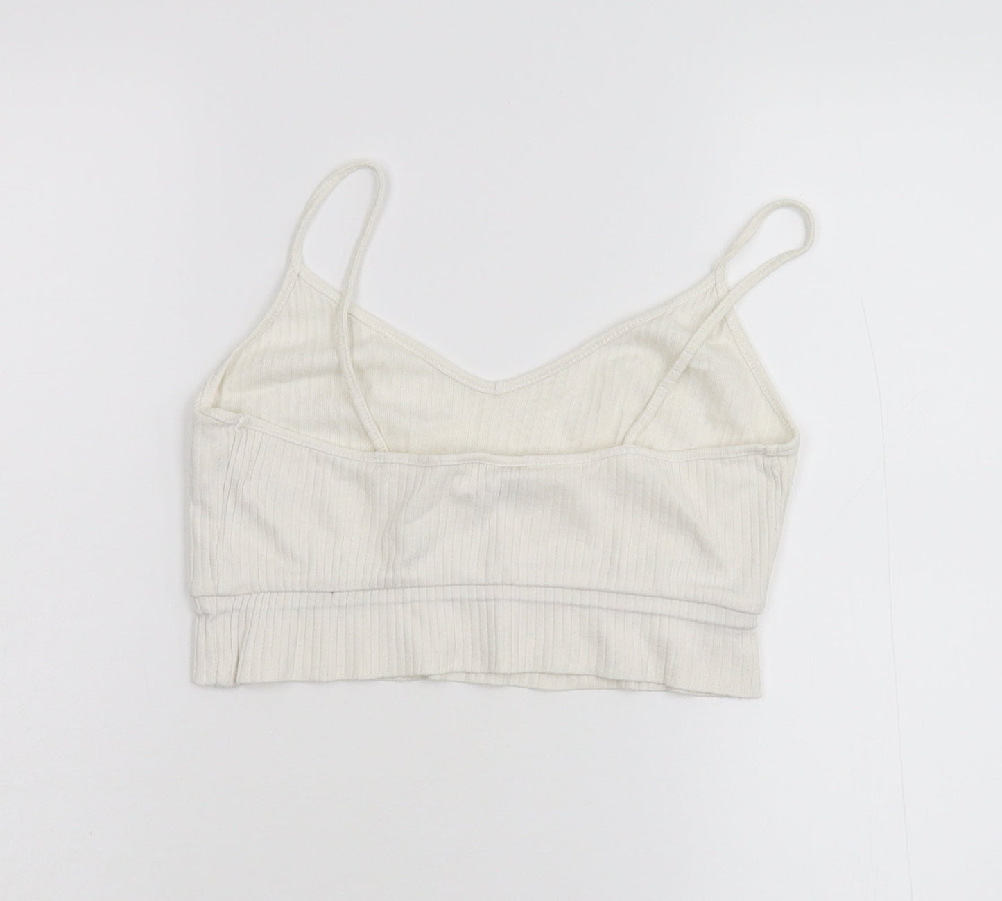 Miss Selfridge Womens White  Jersey Basic Tank Size 10