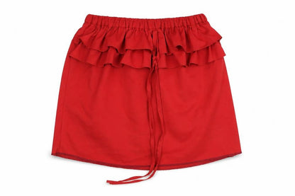 Preworn Girls Red   Mini Skirt Size M