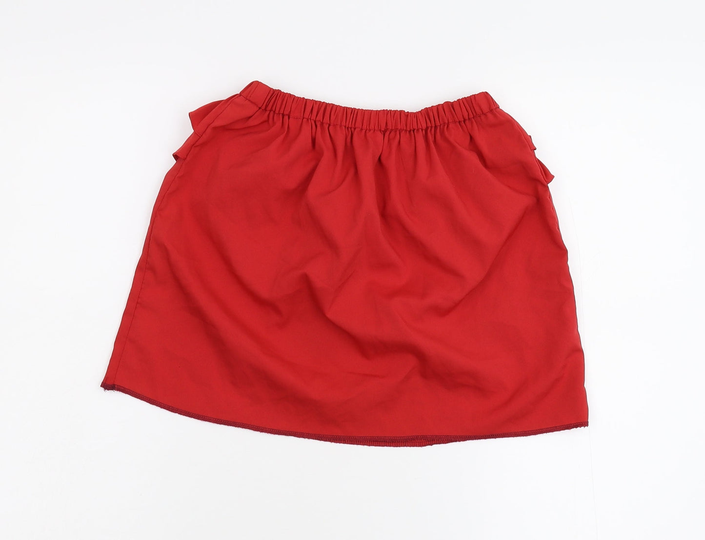 Preworn Girls Red   Mini Skirt Size M