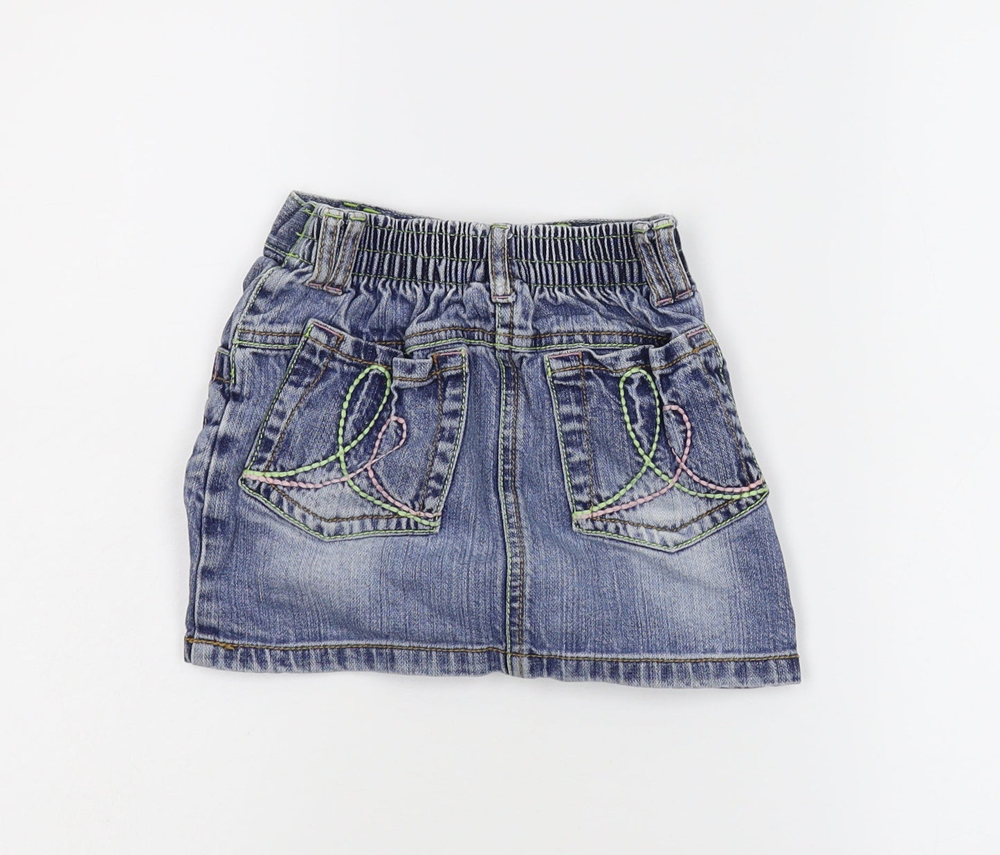 NEXT Girls Blue  Damask Mini Skirt Size 18-24 Months