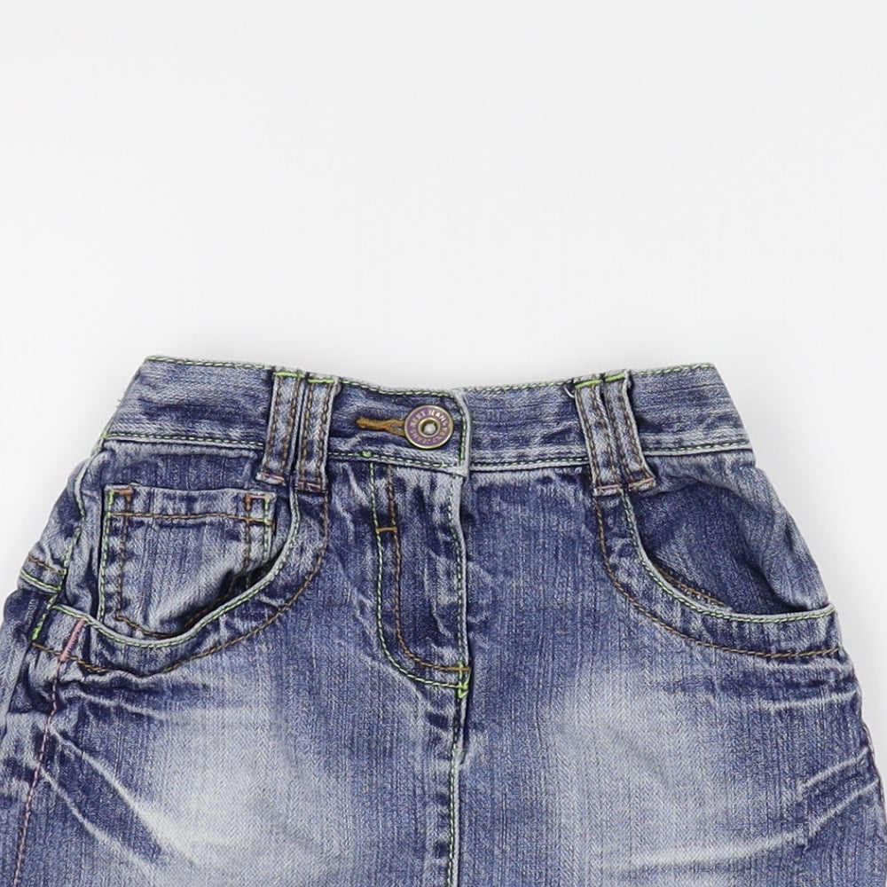 NEXT Girls Blue  Damask Mini Skirt Size 18-24 Months