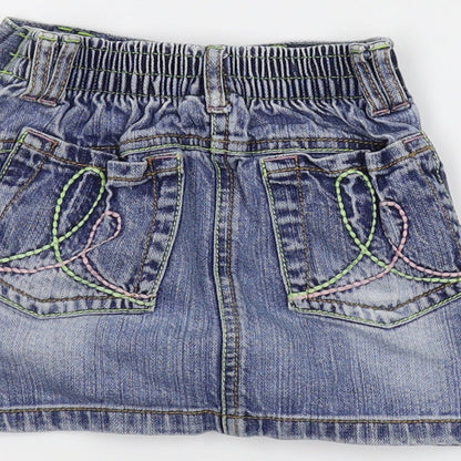 NEXT Girls Blue  Damask Mini Skirt Size 18-24 Months