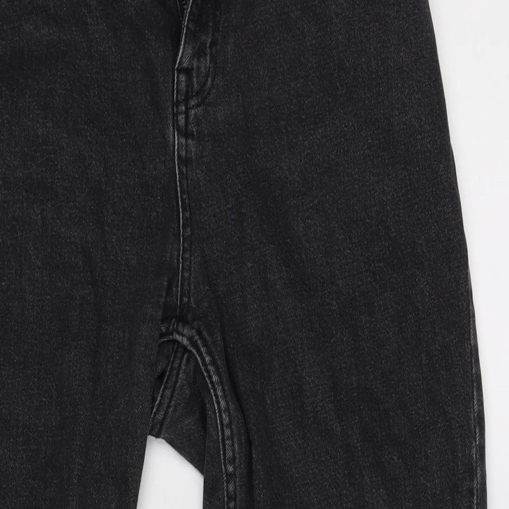 Pull&Bear Womens Black   Straight Jeans Size 6 L28 in