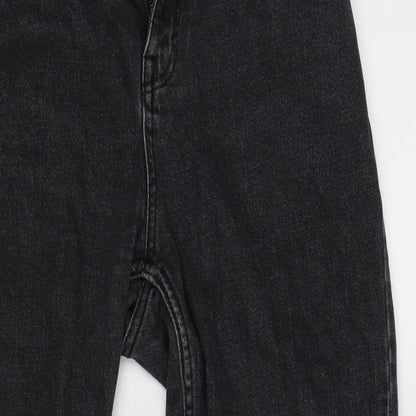 Pull&Bear Womens Black   Straight Jeans Size 6 L28 in