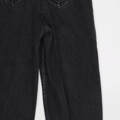 Pull&Bear Womens Black   Straight Jeans Size 6 L28 in