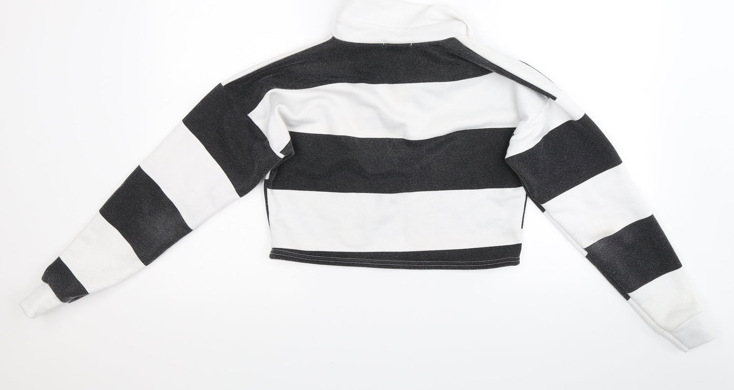 prettylitlething Womens White   Pullover Jumper Size 8