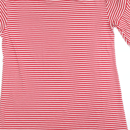 Missguided Womens Red Striped  A-Line  Size 8