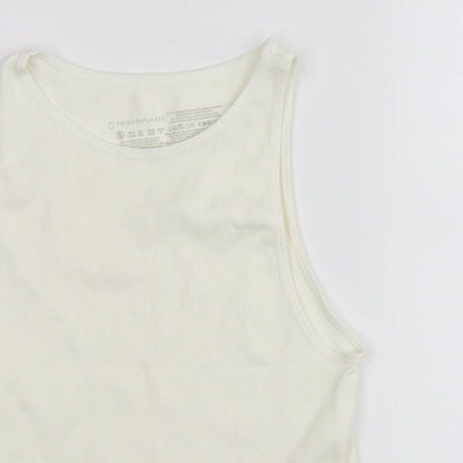 Primark Girls Beige   Basic Tank Size 10-11 Years