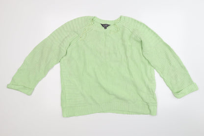 Fluid Womens Green   Pullover Jumper Size 16