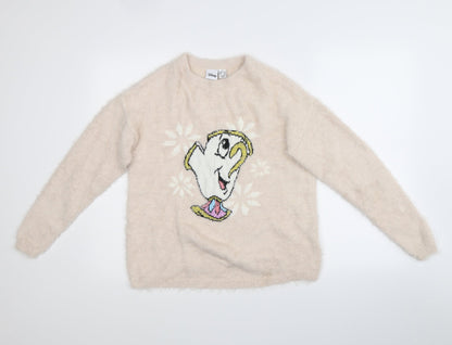 Disney Womens Pink   Pullover Jumper Size S