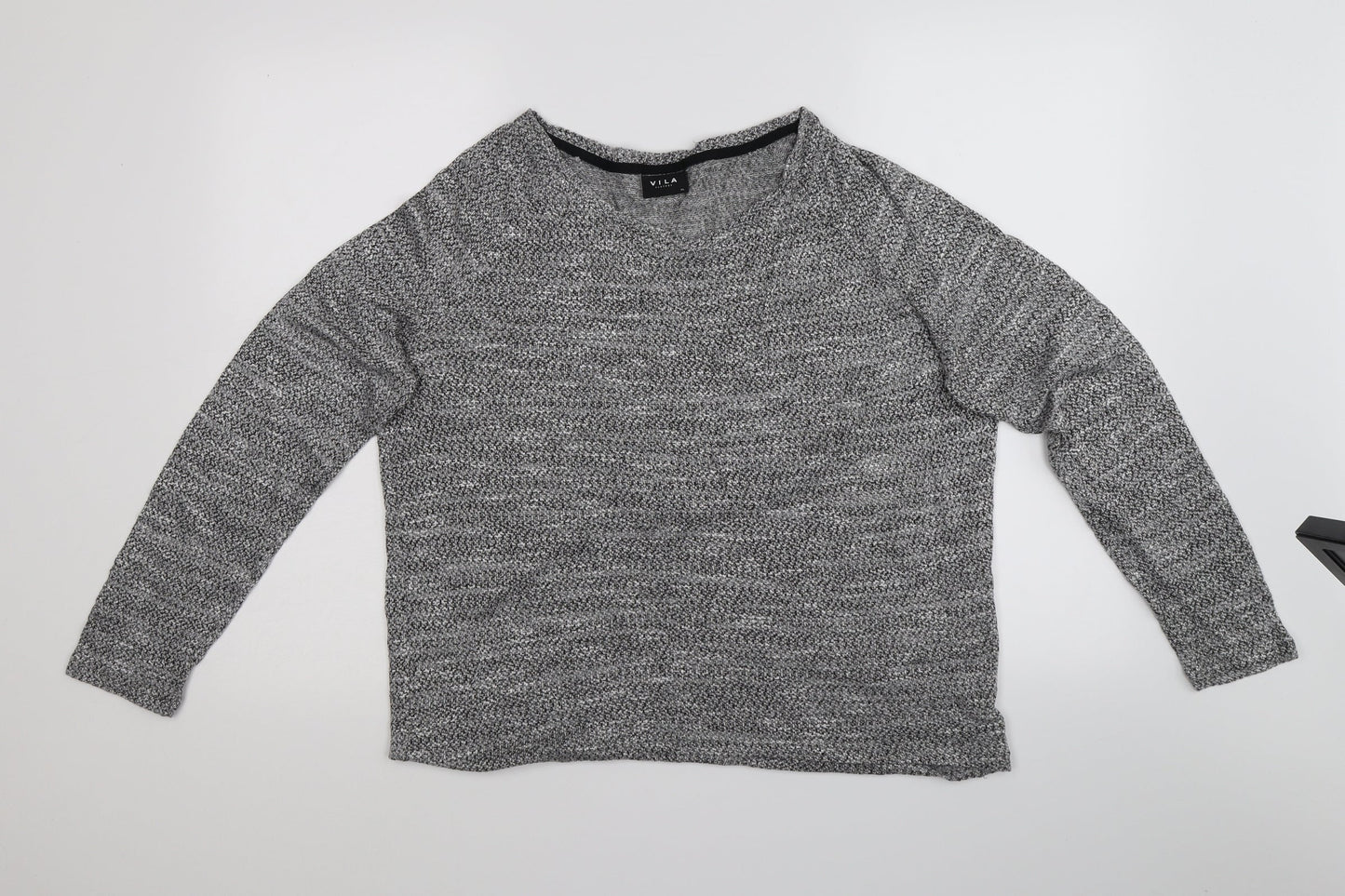 Womens UK Size XL VILA Grey Basic T-Shirt