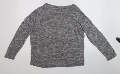 Womens UK Size XL VILA Grey Basic T-Shirt