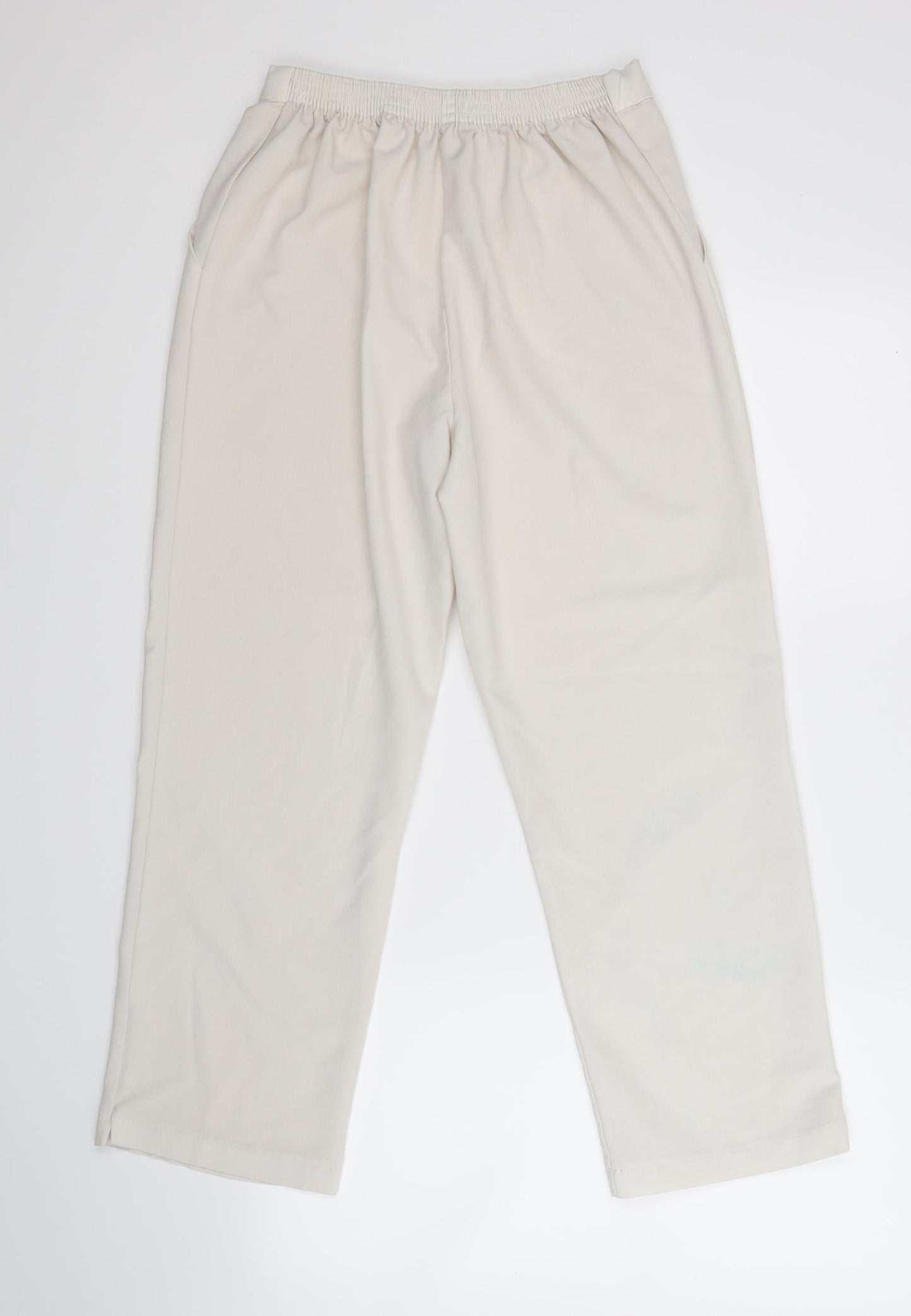 mixed fibres Womens Beige   Trousers  Size 16 L24 in