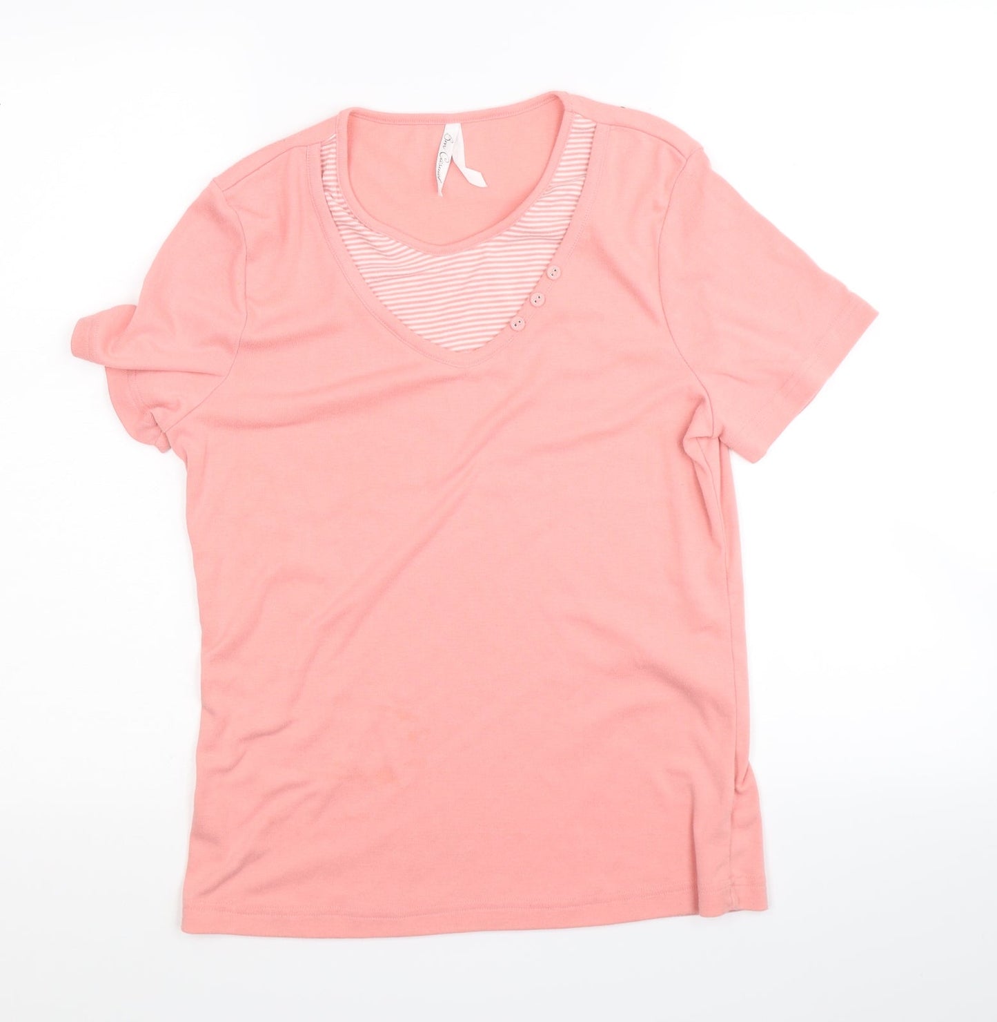 Womens UK Size M BM casual Pink Basic T-Shirt