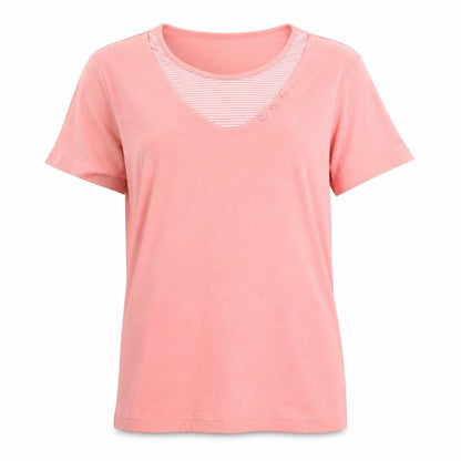 Womens UK Size M BM casual Pink Basic T-Shirt