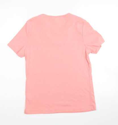 Womens UK Size M BM casual Pink Basic T-Shirt