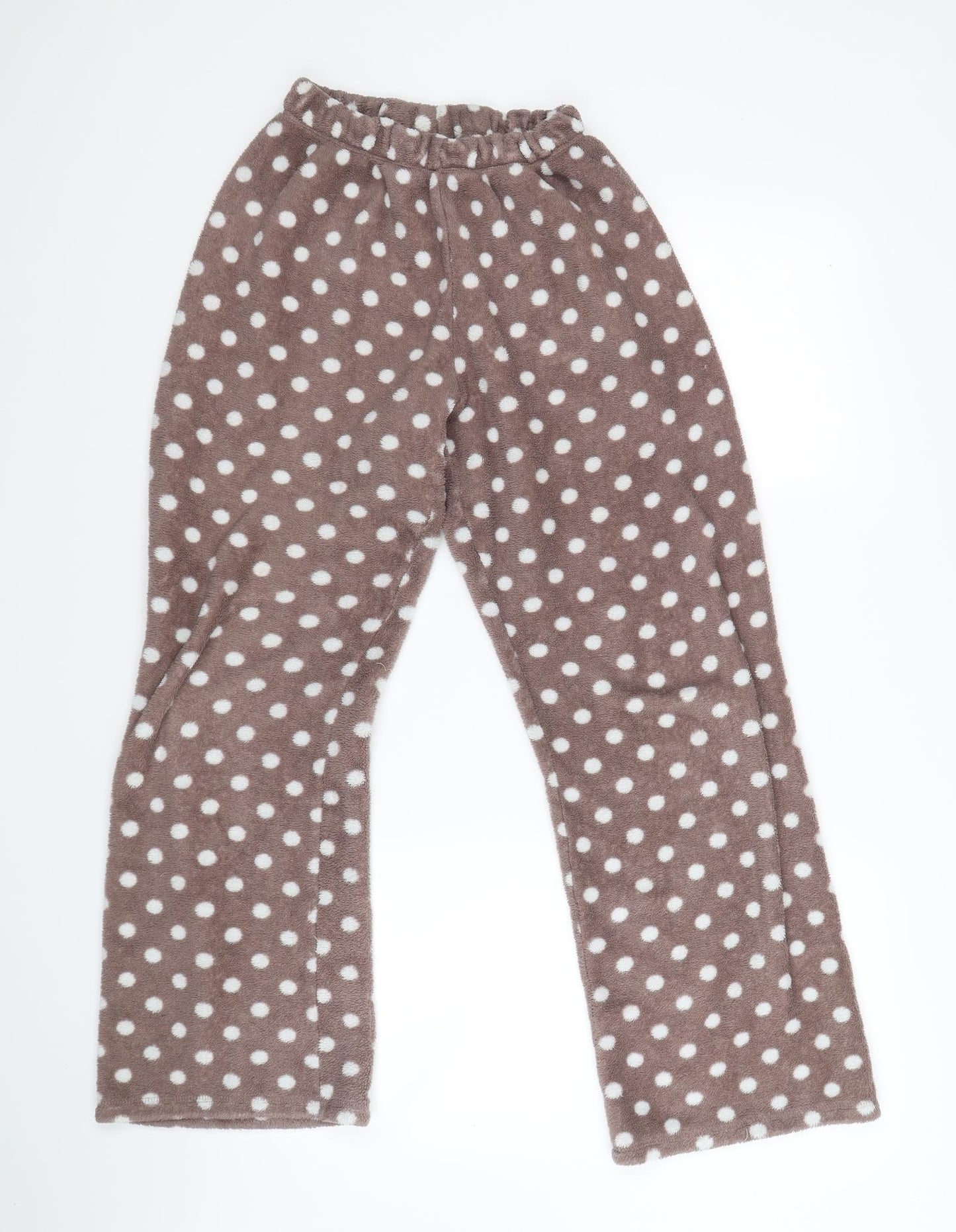 love lounge Womens Brown Polka Dot  Babydoll Pyjama Pants Size XS