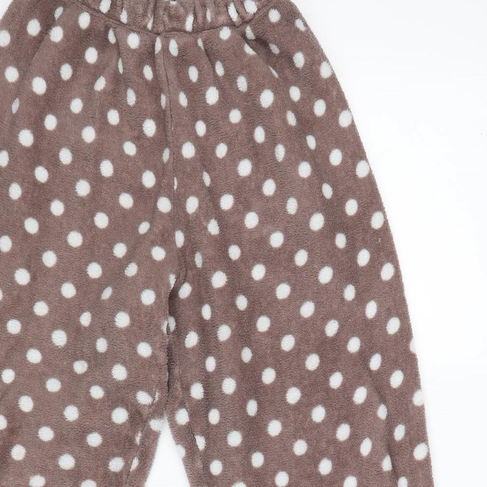 love lounge Womens Brown Polka Dot  Babydoll Pyjama Pants Size XS