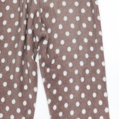 love lounge Womens Brown Polka Dot  Babydoll Pyjama Pants Size XS