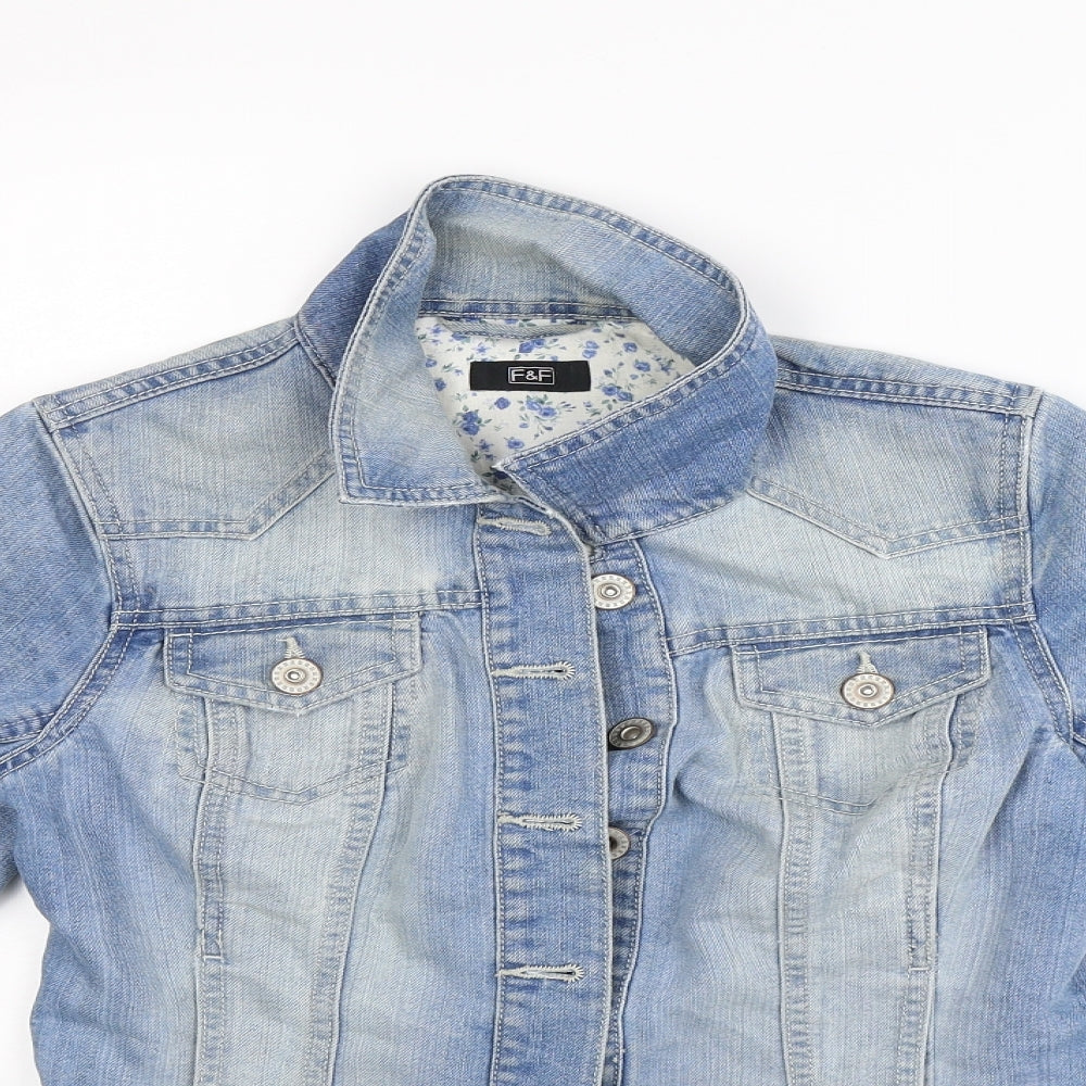 F&F Womens Blue   Jacket  Size 6