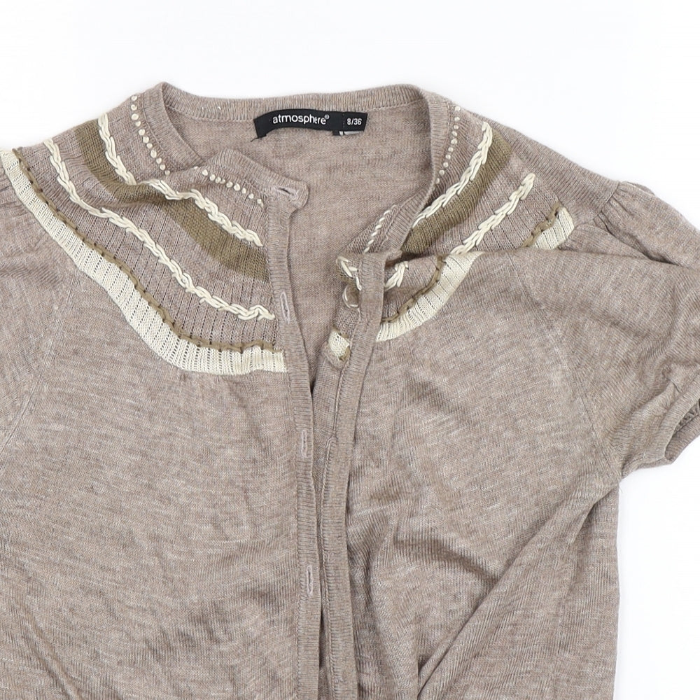 Atmosphere Womens Grey   Cardigan Jumper Size 8
